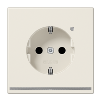 Розетка Schuko с LED подсветкой Jung LS1520-OLNW