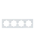 Рамка 4-м OSEN горизонт. квадрат бел. LEZARD 743-0200-149