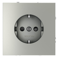 Розетка 1-м СП S70 16А с заземл. защ. шторки механизм сталь Voltum VLS040205