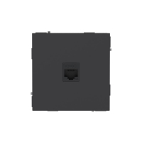 Розетка компьютерная 1-м KANT RJ45 кат.6A без шторки черн. уголь DKC 7012673