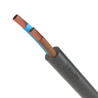 Провод TOKOV ELECTRIC ПВС 2х0.75 380В Ч (бухта) (м) 1945477