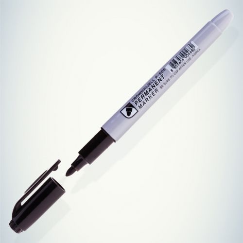 Маркер перманентный "Multi Marker Slim" 2мм пулевидный черн. 207899 Crown Б0048243