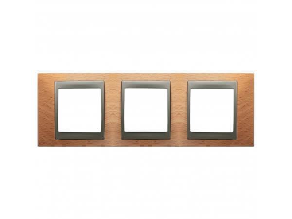 Рамка 3-постовая Schneider Electric Unica Top MGU66.006.298 Рамка 3-постовая Schneider Electric Unica Top MGU66.006.298