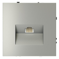 Розетка компьютерная 1-м СП S70 RJ45 кат.6 механизм сталь Voltum VLS060105