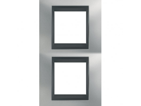 Рамка 2-постовая вертикальная Schneider Electric Unica Top MGU66.004V.238 Рамка 2-постовая вертикальная Schneider Electric Unica Top MGU66.004V.238
