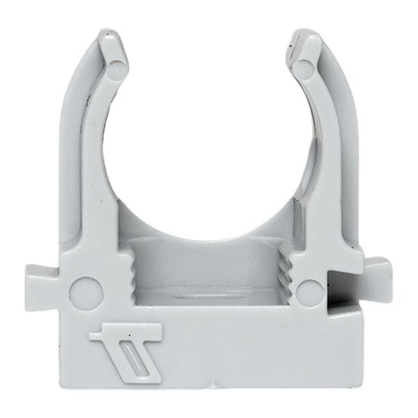 Держатель для труб (клипса) d16мм для монтажного пистолета сер. (уп.100шт) Plast EKF derjp-z-16