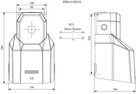 Педаль (1НО+1НЗ) (с возм. подкл. аксессуаров) EMAS PDKA11BX10