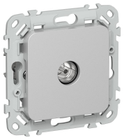 Розетка телевизионная оконечная СП FLITE РТВм-1-1-1-ФлА тип M экранир. механизм алюм. IEK FI-A13-O-K47