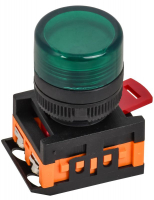 Лампа светосигнальная AL-22TE d22мм 240В AC зел. цилиндр неон GENERICA BLS30-ALTE-K06