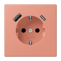 Розетка 2K+З USB Typ AC Jung LC1520-15CA233