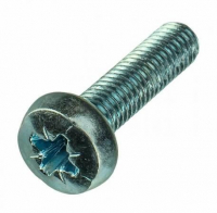 Винт с полусферической головкой и крестообраз. шлицем 6х12 DIN 7985 EKF wp6x12