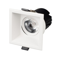 Карданный светильник Arlight MS-FLOW-BUILT-S85x85-12W Warm3000 (WH, 15 deg, 230V) (IP20 Металл) 053777