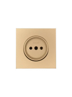 Розетка 1 мест. б/з ПБТ СП ZIMA IP20 16А безвинт. зажим зол. LEZARD 704-3688-121BQC