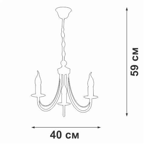 Подвесная люстра Vitaluce V3714-3/3