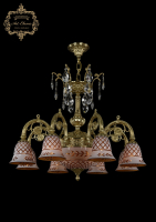 Подвесная люстра Art Classic 31.14.8.KR175SP.250IT.G.Sp.Amber.White.1B