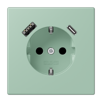 Розетка 2K+З USB Typ AC Jung LC1520-15CA217