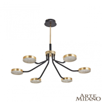 Люстра на штанге Arte Milano Ferrara 276079/6 BK/GD