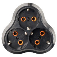 Разветвитель сетевой 3-местный Stekker 250V 16A ABS ADP16-23-21 50682