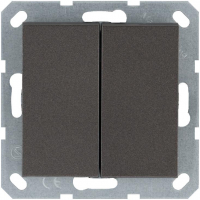 Кнопка 2-кл. 10А IP20 с переключающим контактом механизм мокко Jasmart G3020Z