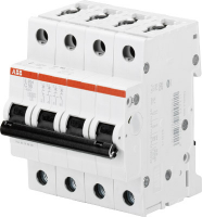 Выключатель автоматический модульный 4п C 16А 6кА S204 C16 ABB 2CDS254001R0164