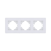 Рамка 3-постовая, белый Kollinger Eleganz Acryl EA3WH