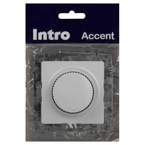 Светорегулятор поворотный СП Accent 6-401-01 600Вт 230В IP20 бел. Intro Б0063668