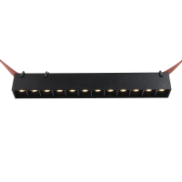 Трековый однофазный светильник Denkirs Belty grill DK5570-BK