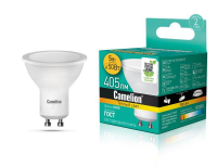 Лампа светодиодная LED5-GU10/830/GU10 5Вт рефлектор матовая 3000К тепл. бел. GU10 405лм 170-265В Camelion 10956 Лампа светодиодная LED5-GU10/830/GU10 5Вт рефлектор матовая 3000К тепл. бел. GU10 405лм 170-265В Camelion 10956