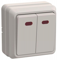 Выключатель 2-кл. ОП Октава 10А IP20 ВС20-2-1-ОКм с индикацией крем. GENERICA EVO21-K33-10-DC Выключатель 2-кл. ОП Октава 10А IP20 ВС20-2-1-ОКм с индикацией крем. GENERICA EVO21-K33-10-DC