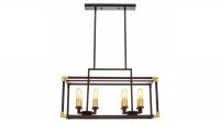 Подвесная люстра Lumina Deco Waldorf LDP 1140-8 BK+MD