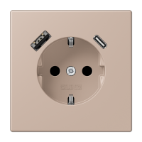 Розетка 2K+З USB Typ AC Jung LC1520-15CA240