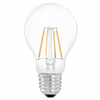Лампа светодиодная филаментная Eglo E27 4W 2700К прозрачная 11491