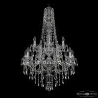 Подвесная люстра Bohemia Ivele Crystal 1415/10+5/220/h-102/2d Ni
