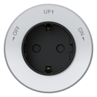 Розетка 2К+З круглая 16А/250В Белый Systeme Electric MultiTrack MTK13001W