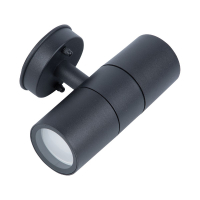 Уличный настенный светильник Uniel UUL-S22D-2x35W/GU10 IP65 BLACK UL-00011272