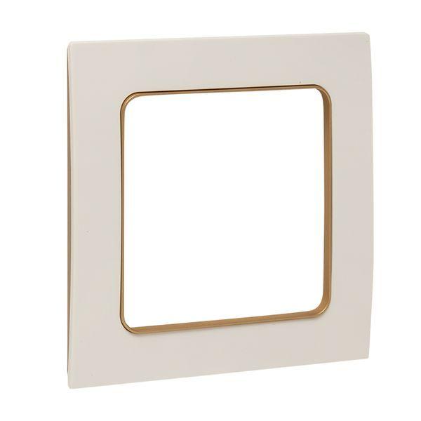 Рамка 1-м Стокгольм бел. с линией цвета шампань PROxima EKF EYM-G-302-10 Рамка 1-м Стокгольм бел. с линией цвета шампань PROxima EKF EYM-G-302-10