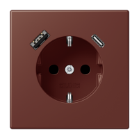 Розетка 2K+З USB Typ AC Jung LC1520-15CA235