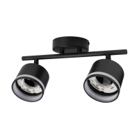 Светильник PCL-0702 max 20Вт (каждая лампа) 2xGX53 IP20 230В BL настен./потолочн. декор. под лампу JazzWay 5066809