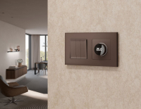 Комплект мех-ма термор-ра с цифровым дисплеем с подсветкой и датчиком для теплого пола Alfa Темная бронза матовый Quant Ambrella Volt MA635810 (AP6358, VM1385)