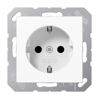 Розетка штепсельная Schuko Jung A1520NWW
