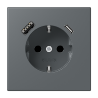 Розетка 2K+З USB Typ AC Jung LC1520-15CA202