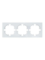 Рамка 3-м OSEN горизонт. квадрат бел. LEZARD 743-0200-148