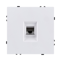 Розетка Ethernet RJ45 Cat.6, белый глянцевый Kollinger Eclipse EC-017WG