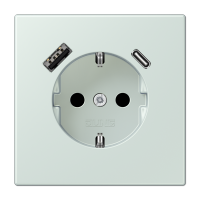 Розетка 2K+З USB Typ AC Jung LC1520-15CA215