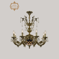 Подвесная люстра Art Classic 31.22.8.KR175SP.250IT.GB.Sp.Amber.Blue.1E