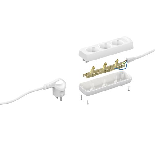 Удлинитель 3х7м с заземл. 10А IP20 UX-3e-7m ПВС 3х0.75 Эра Б0038577