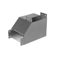 Угол для лотка вертикальный внутренний правый с разворотом трассы на 90град. 200х100 сталь 1мм "ПЛЮС" NLPDplus90-100-200-R КМ PL3835