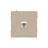 Розетка компьютерная 1-м KANT RJ45 кат.5E без шторки ванильн. марципан DKC 7015663