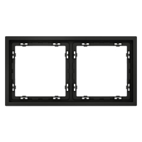 Рамка 2-м S70 пластик. черн. матов. Voltum VLS100208