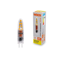 Светодиодная лампа WOLTA 3Вт 3000K G4 матовая WSTD-JC-220V3W3KG4-P